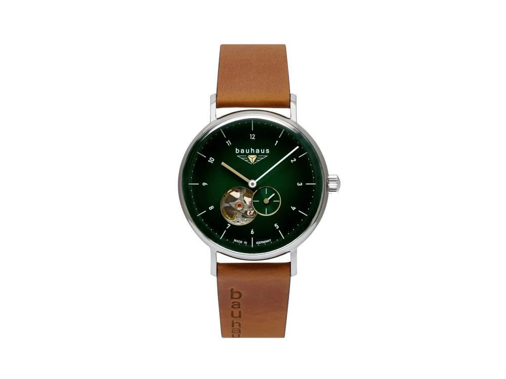 Bauhaus Automatic Watch, Green, 41 mm, 2166-4 - Image 2
