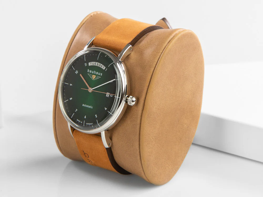 Bauhaus Automatic Watch, Green, 41 mm, Day and date, 2162-4 - Image 4