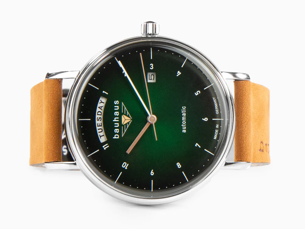 Bauhaus Automatic Watch, Green, 41 mm, Day and date, 2162-4 - Image 7