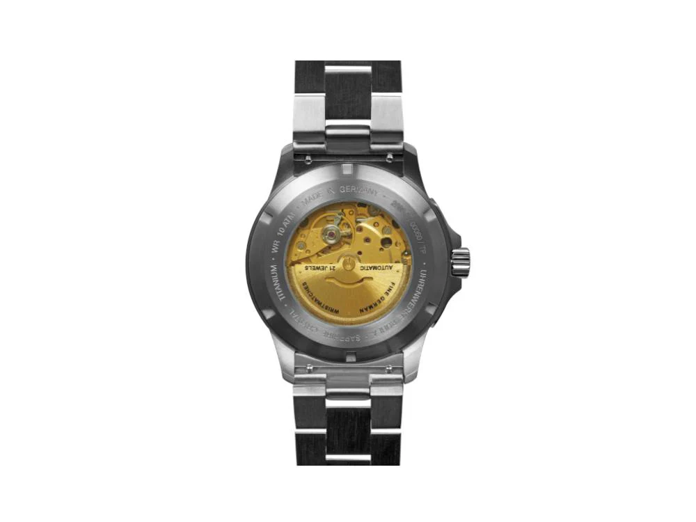 Bauhaus Aviation Automatic Watch, Titanium, Beige, 42 mm, 8205, 2866M-5 - Image 3