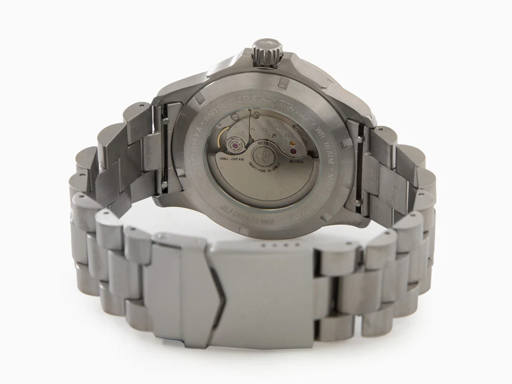 Bauhaus Aviation Automatic Watch, Titanium, Beige, 42 mm, 8205, GMT, 2868M-5 - Image 3