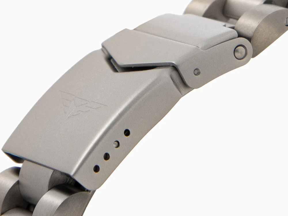 Bauhaus Aviation Automatic Watch, Titanium, Beige, 42 mm, 8205, GMT, 2868M-5 - Image 8