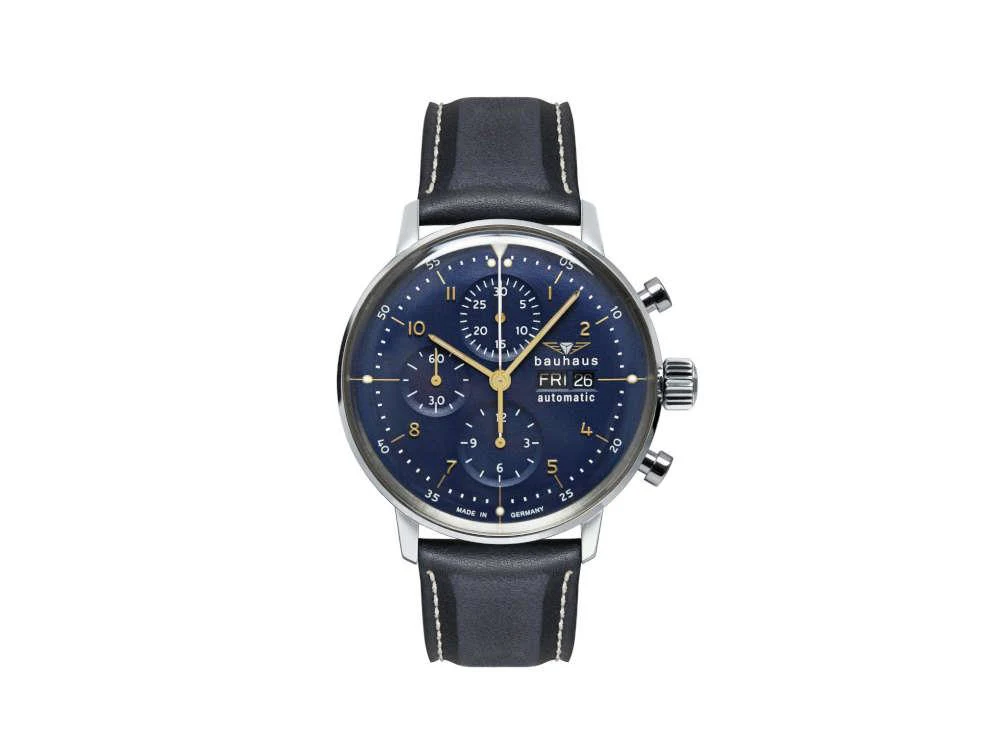 Bauhaus Aviation Dessau Automatic Watch, Blue, 42 mm, SW 500, 2018-3 - Image 2