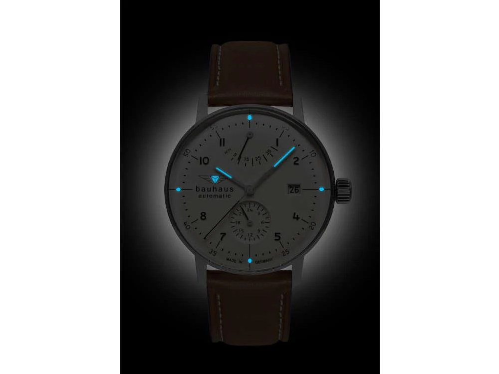 Bauhaus Aviation Dessau Automatic Watch, White, 41 mm, Miyota 9132, 2066-1 - Image 4