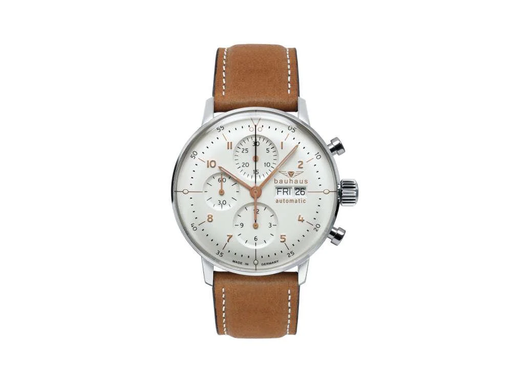 Bauhaus Aviation Dessau Automatic Watch, White, 42 mm, SW 500, 2018-1 - Image 2