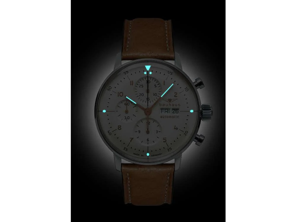 Bauhaus Aviation Dessau Automatic Watch, White, 42 mm, SW 500, 2018-1 - Image 5