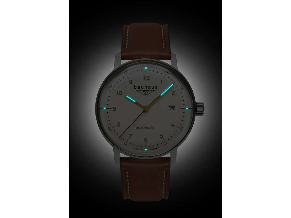 Bauhaus Aviation Gessau Automatic Watch, White, 40 mm, Miyota 8215, 2064-1 - Image 4
