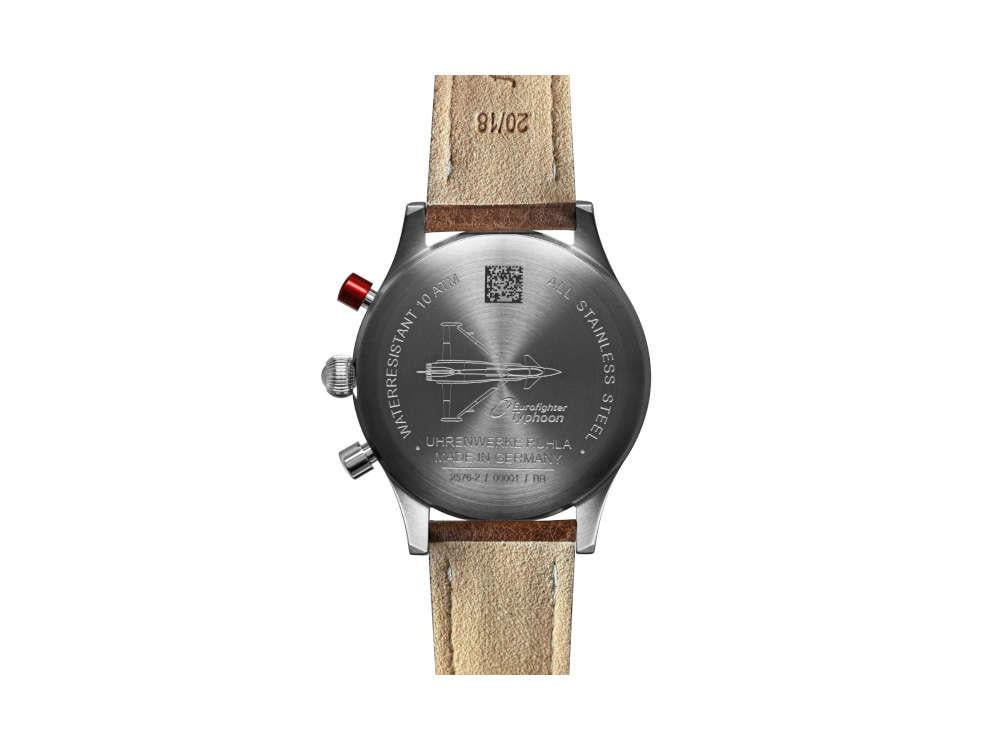 Bauhaus Aviation Quartz Watch, Black, 41 mm, Chronograph, Day, 2576-2 - Image 3