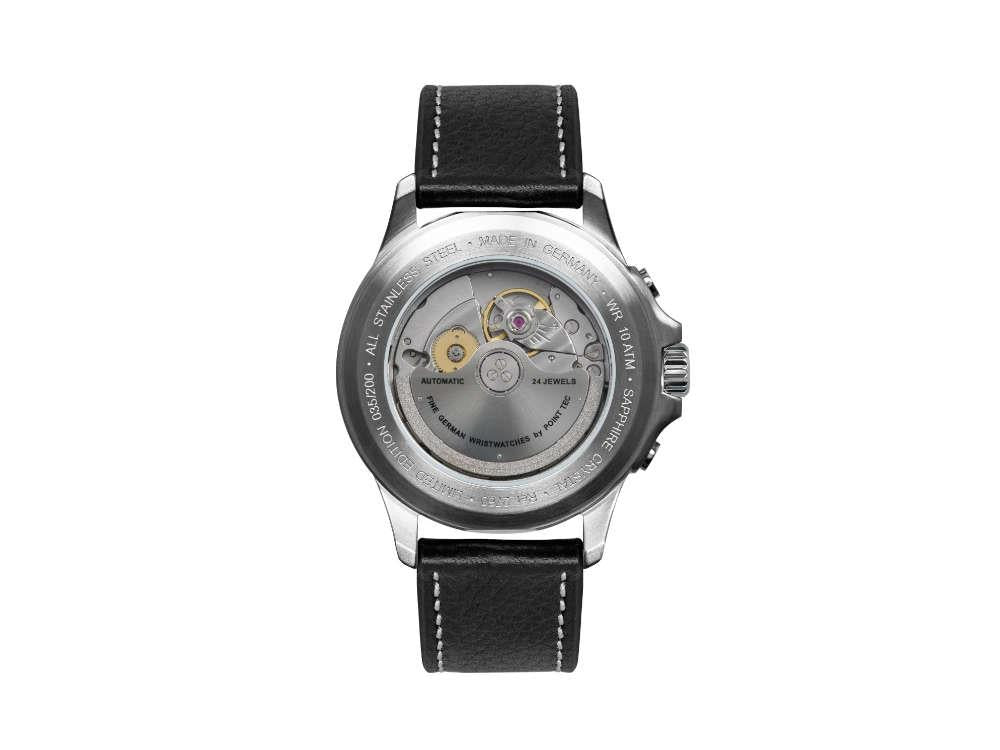 Bauhaus Aviation Tornado Automatic Watch, Black, 40 mm, Miyota 9015, 2760-2 - Image 3