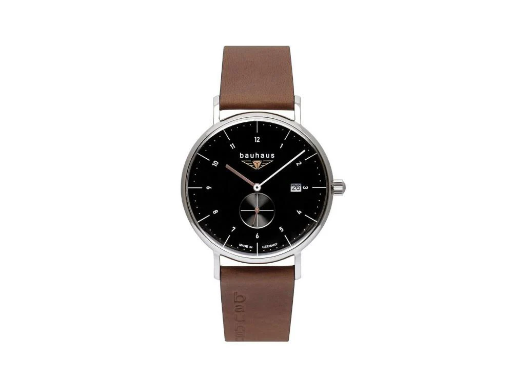 Bauhaus Quartz Watch, Black, 41 mm, Day, 2132-2 - Image 2