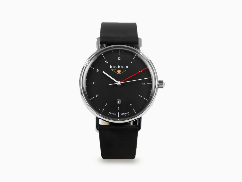 Bauhaus Quartz Watch, Black, 41 mm, Day, 2140-2 - Image 2