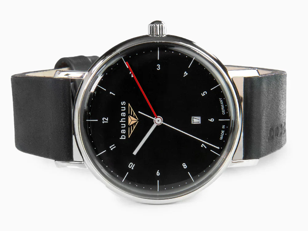 Bauhaus Quartz Watch, Black, 41 mm, Day, 2140-2 - Image 7