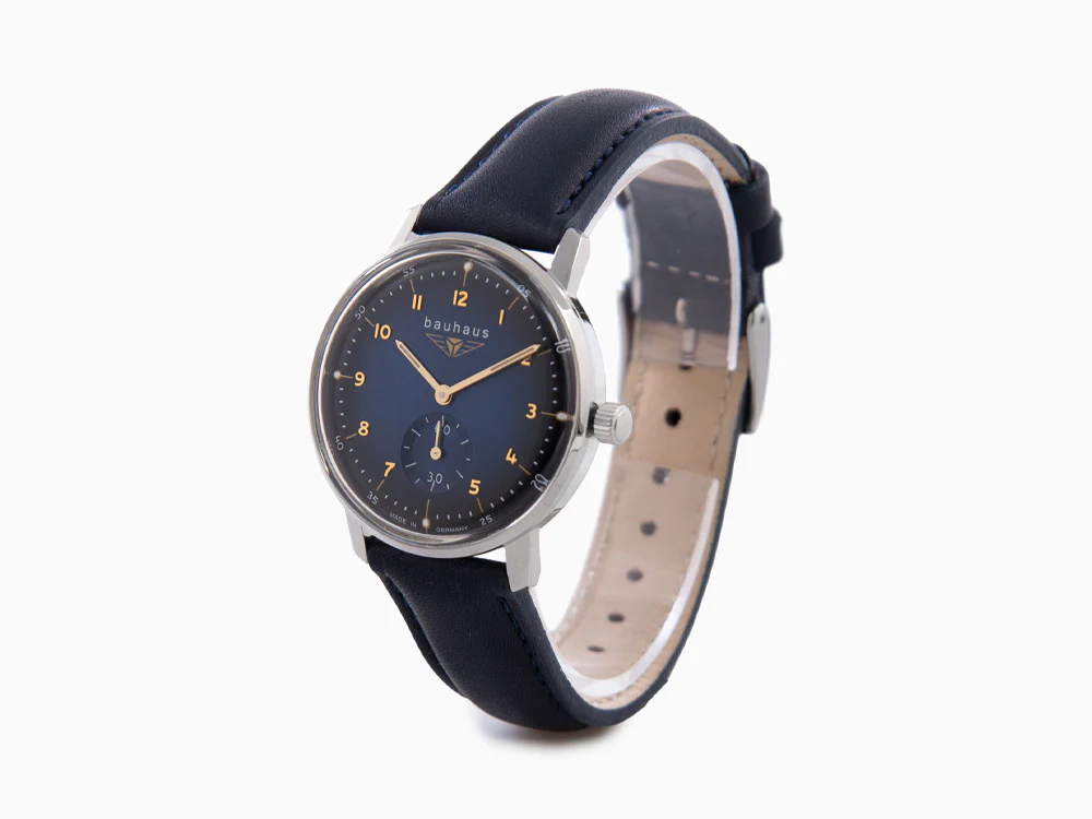 Bauhaus Quartz Watch, Blue, 36 mm, 2037-3 - Image 4