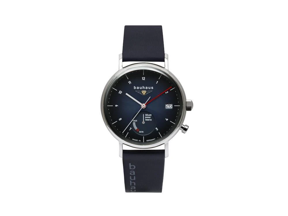 Bauhaus Quartz Watch, Blue, 41 mm, Day, 2112-3 - Image 2
