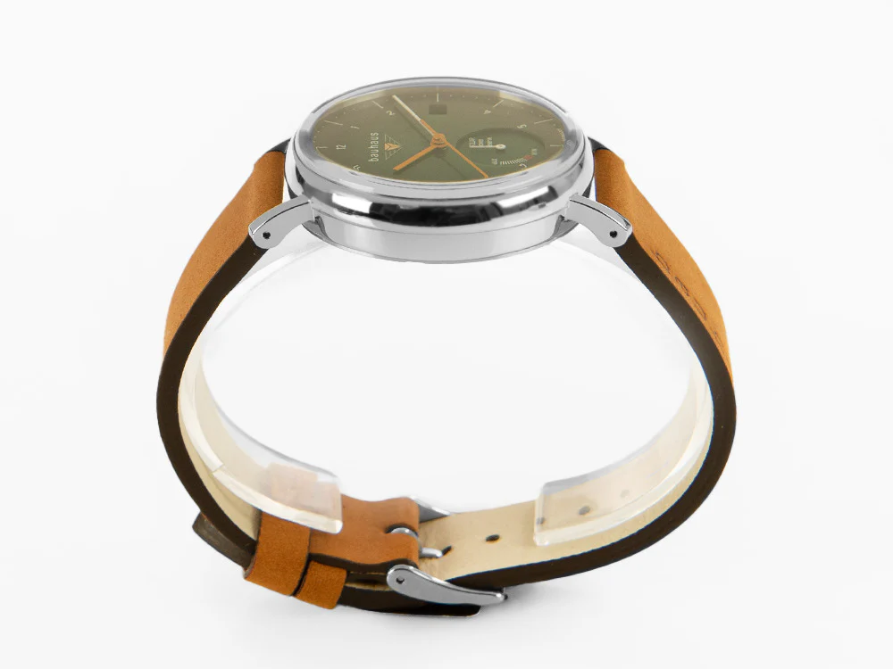 Bauhaus Quartz Watch, Green, 41 mm, Day, 2112-4 - Image 6