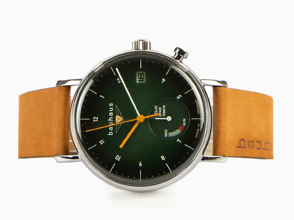 Bauhaus Quartz Watch, Green, 41 mm, Day, 2112-4 - Image 7