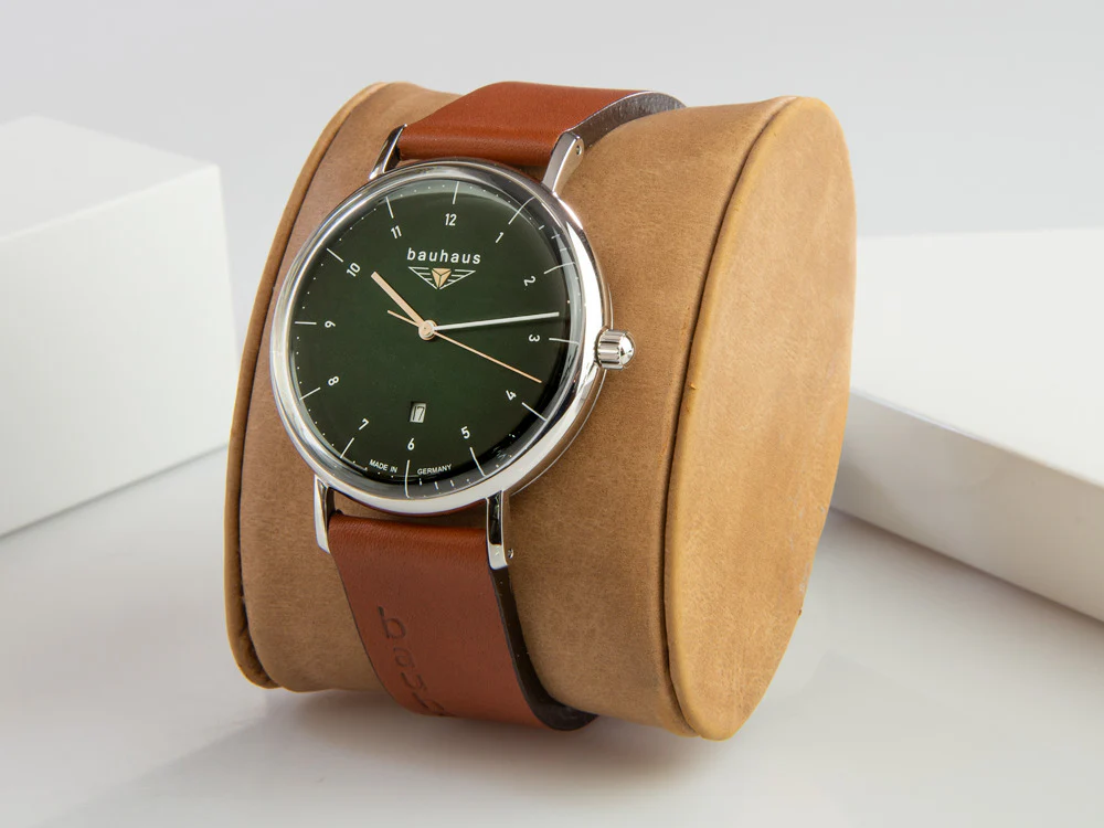 Bauhaus Quartz Watch, Green, 41 mm, Day, 2140-4 - Image 4