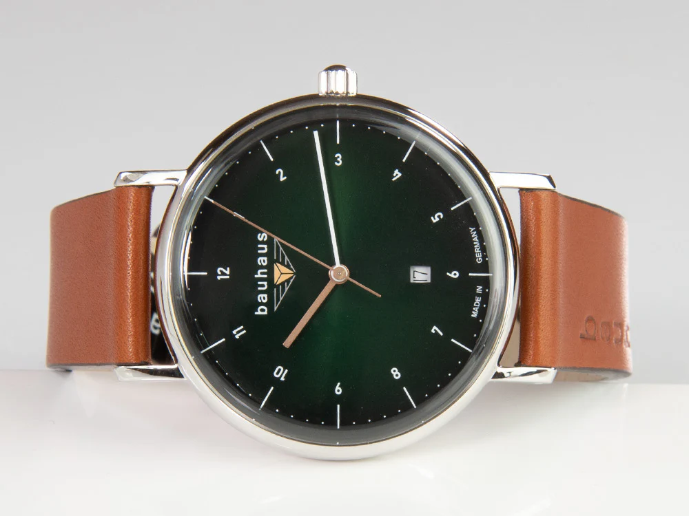 Bauhaus Quartz Watch, Green, 41 mm, Day, 2140-4 - Image 7
