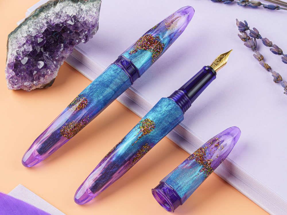Benu Briolette Amethyst Tide Fountain Pen, Purple, 17.2.12.6.0 - Image 5