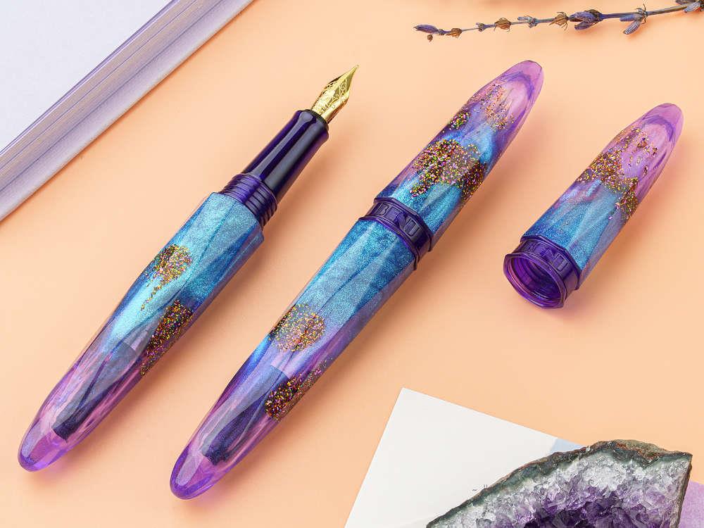 Benu Briolette Amethyst Tide Fountain Pen, Purple, 17.2.12.6.0 - Image 7