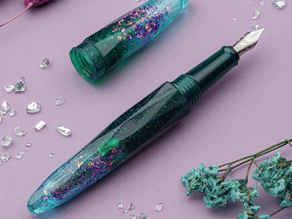 Benu Briolette Starlit Oasis Fountain Pen, Green, 17.2.14.5.0 - Image 6