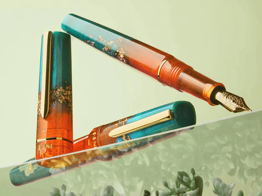 Benu Haute Chic Fountain Pen, Resin, Orange, 11.2.5.6.0 - Image 4