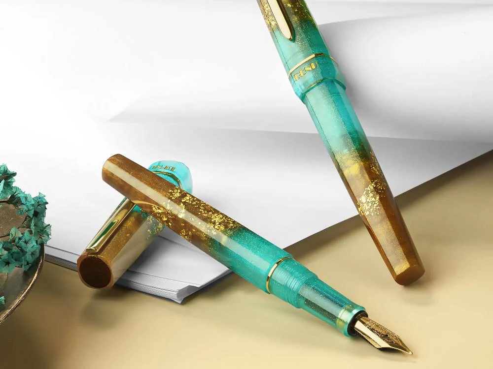 Benu Haute Lush Fountain Pen, Resin, Green, 11.2.7.6.0 - Image 4
