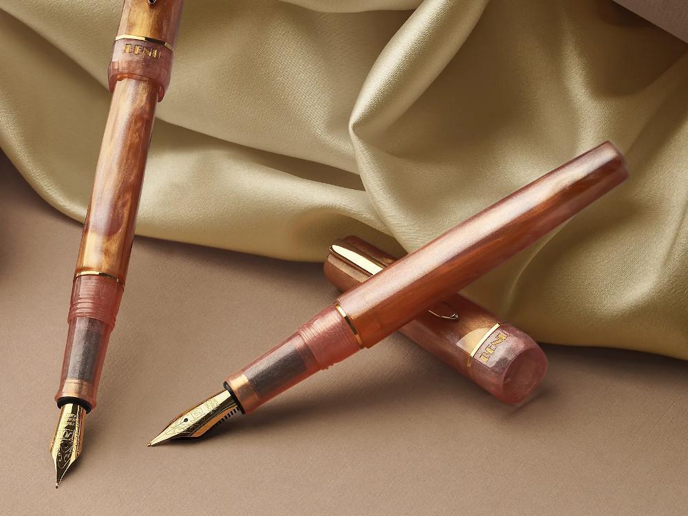 Benu Haute Lustre Fountain Pen, Resin, Amber, 11.2.3.6.0 - Image 4