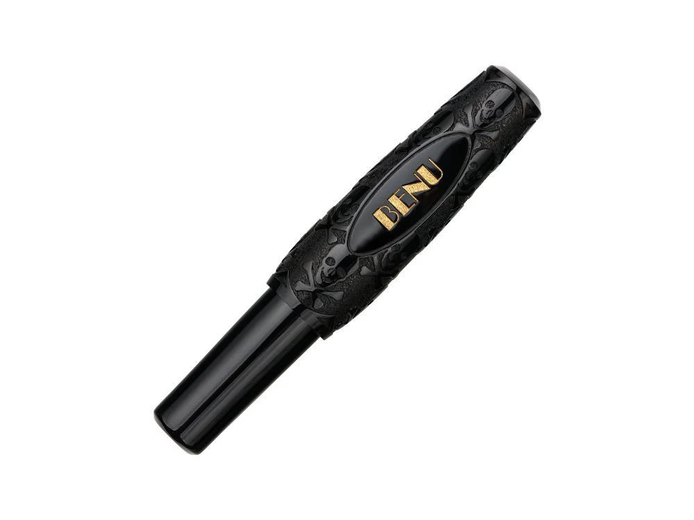 Benu Pixie Jolly Roger Fountain Pen, Resin, Black, 24.2.37.6.0 - Image 3