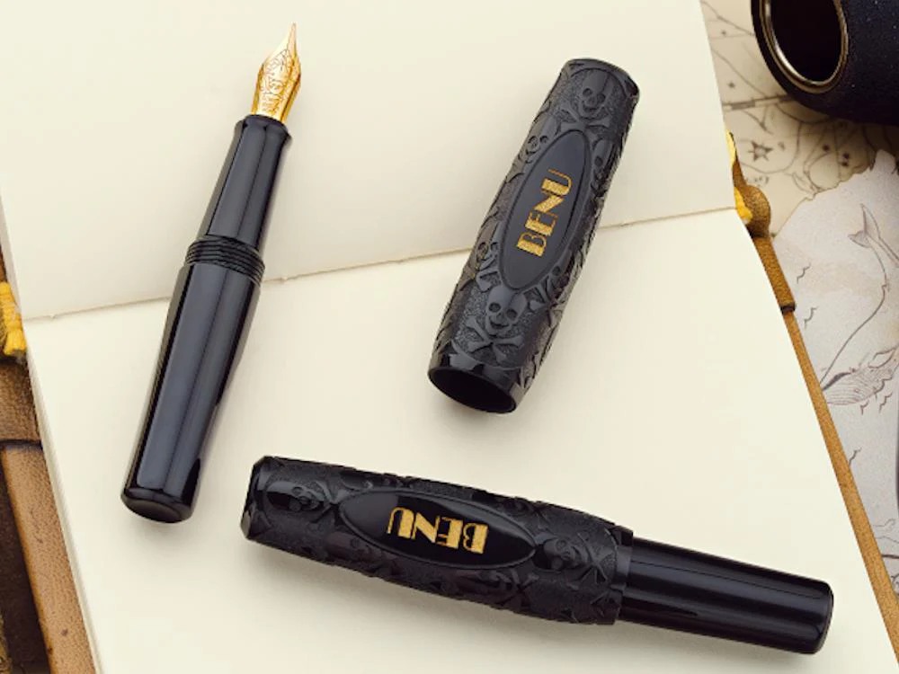 Benu Pixie Jolly Roger Fountain Pen, Resin, Black, 24.2.37.6.0 - Image 5