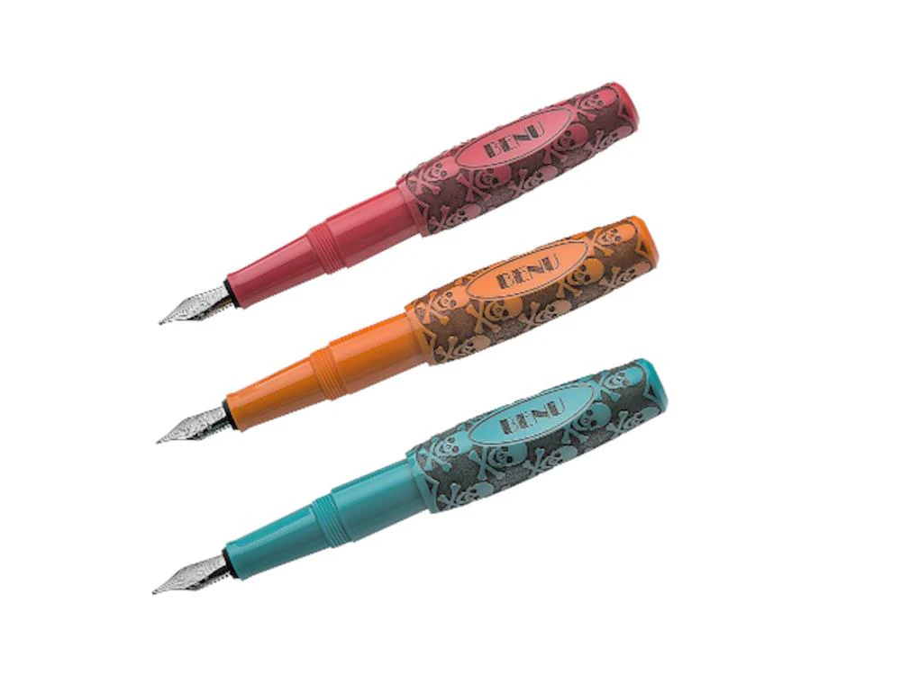Benu Pixie Jolly Roger Fountain Pen, Resin Set, Multicolour, PX05 - Image 3
