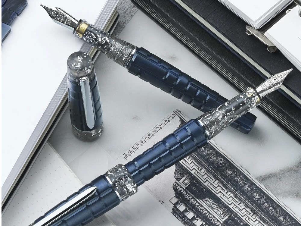 Benu Tessera Galena Fountain Pen, Resin, Blue, 25.2.3.5.0-S - Image 4
