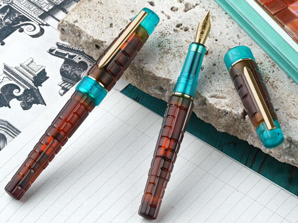 Benu Tessera Ribbon Turquoise Fountain Pen, Amber, 25.2.32.6.0-S - Image 4
