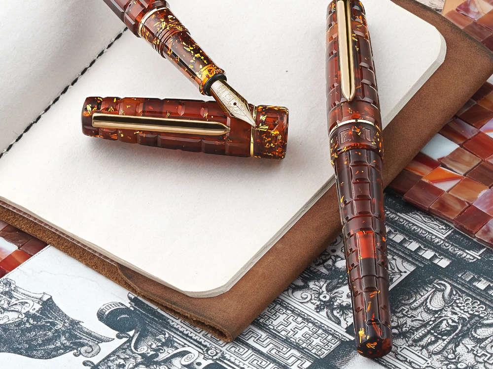 Benu Tessera Sunstone Fountain Pen, Amber, Gold plated, 25.2.31.6.0-S - Image 8