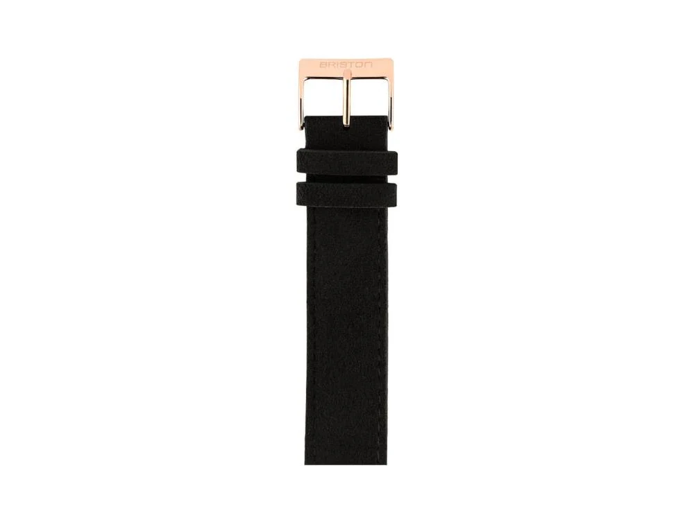 Bracelet in Suede, Noir, 18 mm, NLN18.PVDRG.B - Image 2