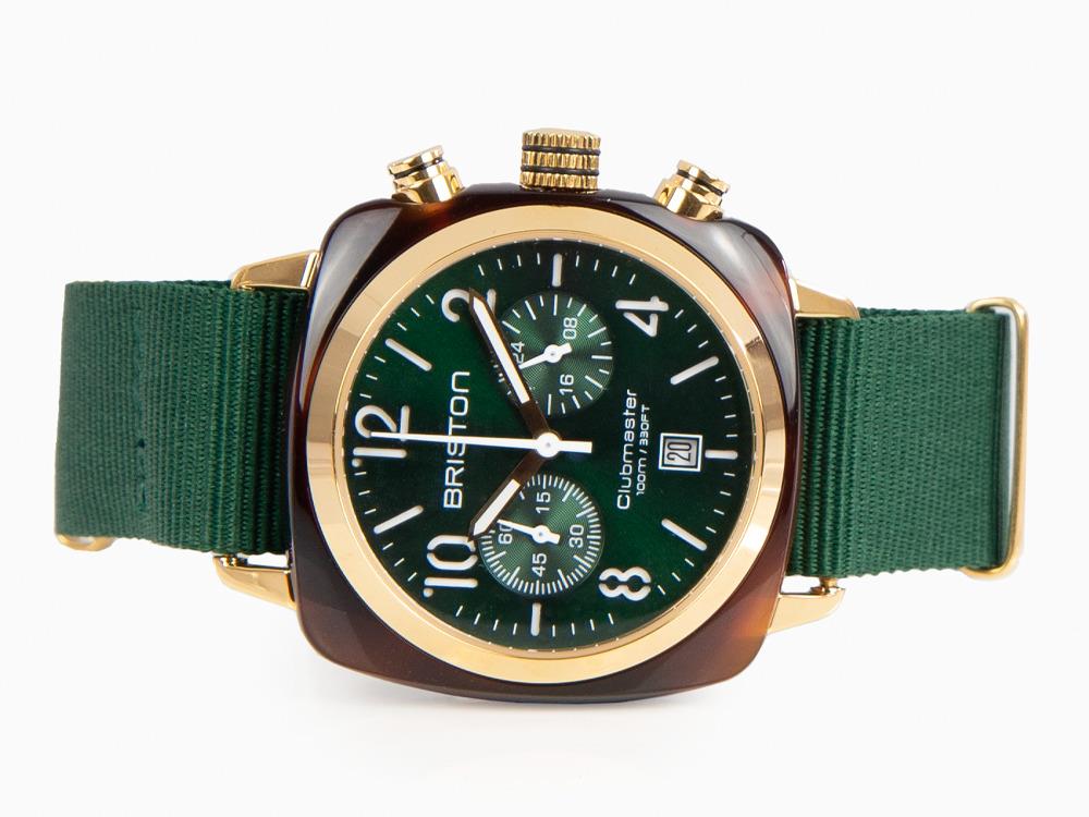 Briston Clubmaster Classic Quartz Watch, Green, 40 mm, 15140.PYA.T.10.NBG - Image 7