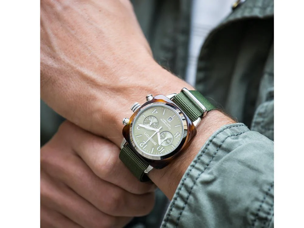 Briston Clubmaster Classic Quartz Watch, Green, 40 mm, 19140.PYA.T.26.NOL - Image 3