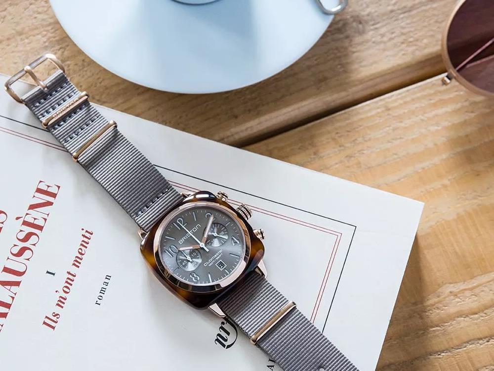 Briston Clubmaster Classic Quartz Watch, Grey, 40 mm, 19140.PYA.T.30.NT - Image 3