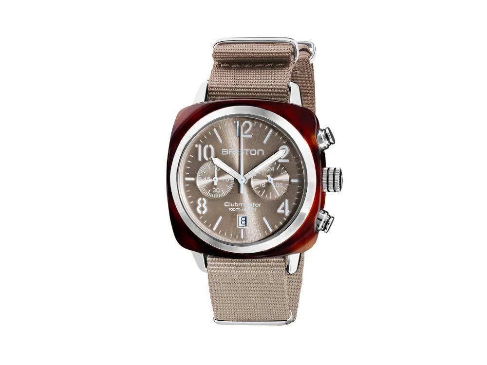 Briston Clubmaster Classic Quartz Watch, Grey, 40 mm, 19140.SA.T.30.NT - Image 2