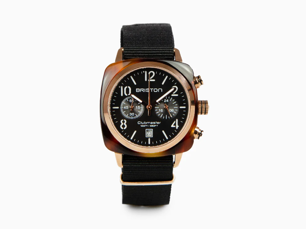 Briston Clubmaster Classic Quartz Watch, PVD, Black, 40 mm, 14140.PRA.T.1.NB - Image 2