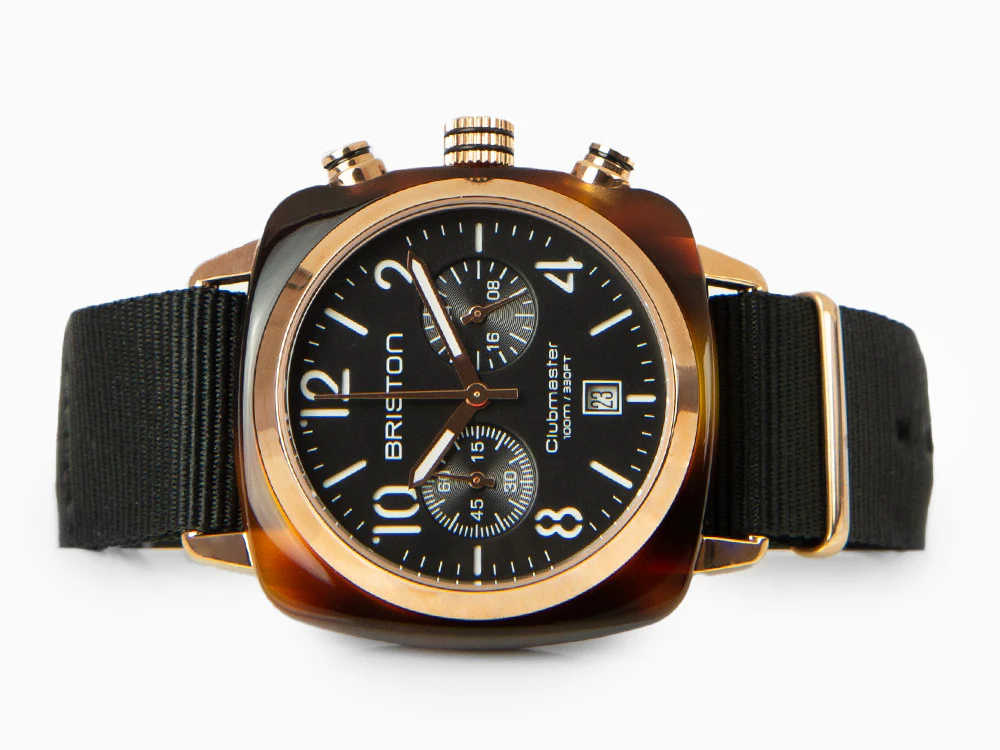 Briston Clubmaster Classic Quartz Watch, PVD, Black, 40 mm, 14140.PRA.T.1.NB - Image 7