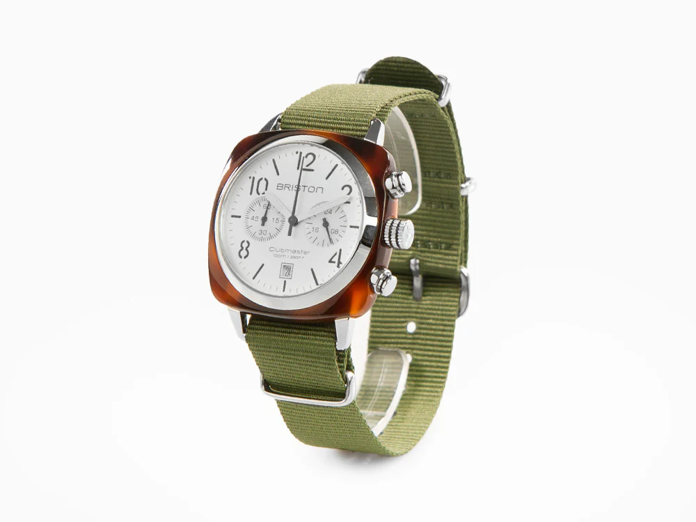 Briston Clubmaster Classic Watch, Cellulose, White, 40 mm, 16140.SA.T.2.NGA - Image 4
