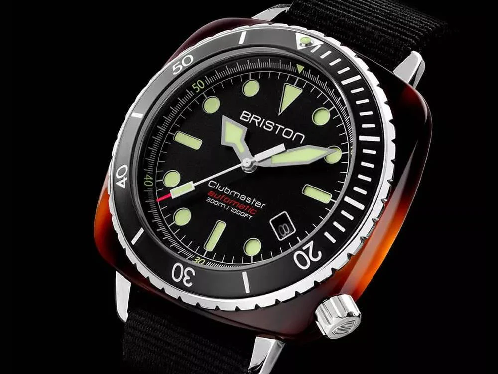 Briston Clubmaster Diver Automatic Watch, Black, 44 mm, 21644.SA.T.1.NB - Image 3