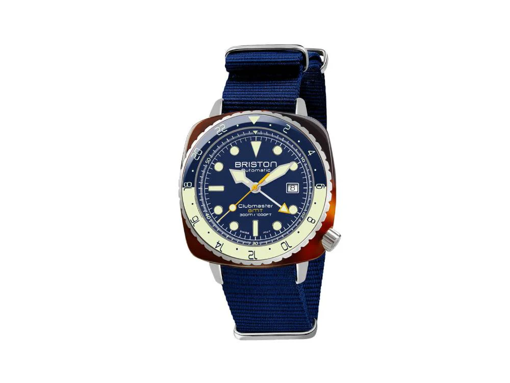 Briston Clubmaster Diver Pro GMT Automatic Watch, Blue, LE, 24844.SA.T.15.NNB - Image 2