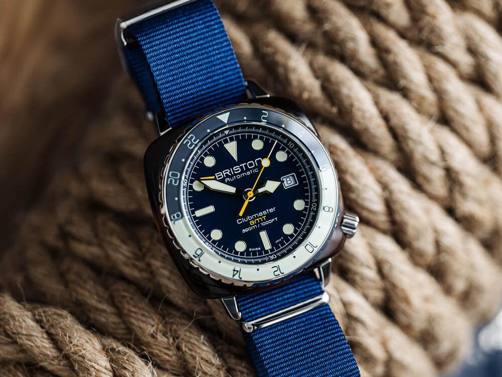 Briston Clubmaster Diver Pro GMT Automatic Watch, Blue, LE, 24844.SA.T.15.NNB - Image 4