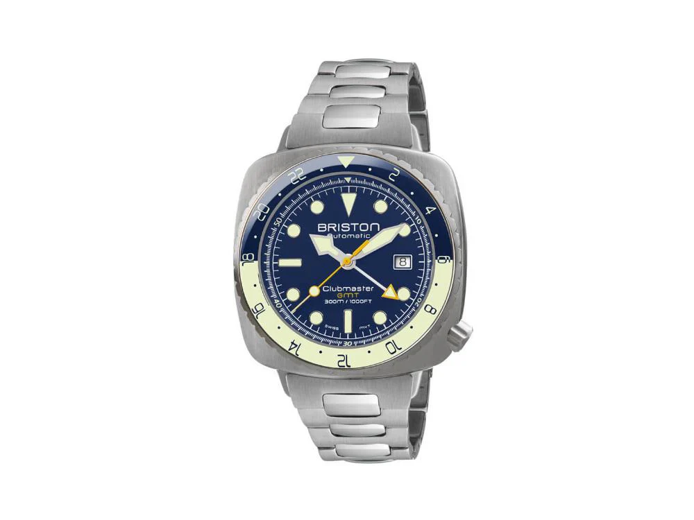 Briston Clubmaster Diver Pro GMT Automatic Watch, Steel, LE 24844.S.GP.15.SB - Image 2