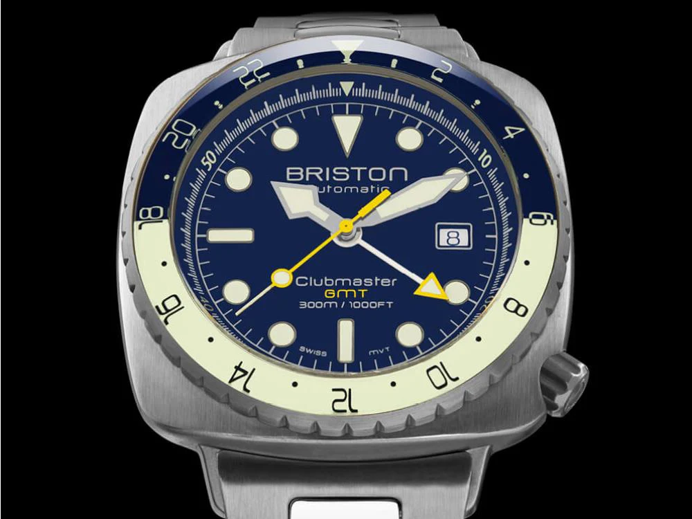 Briston Clubmaster Diver Pro GMT Automatic Watch, Steel, LE 24844.S.GP.15.SB - Image 3