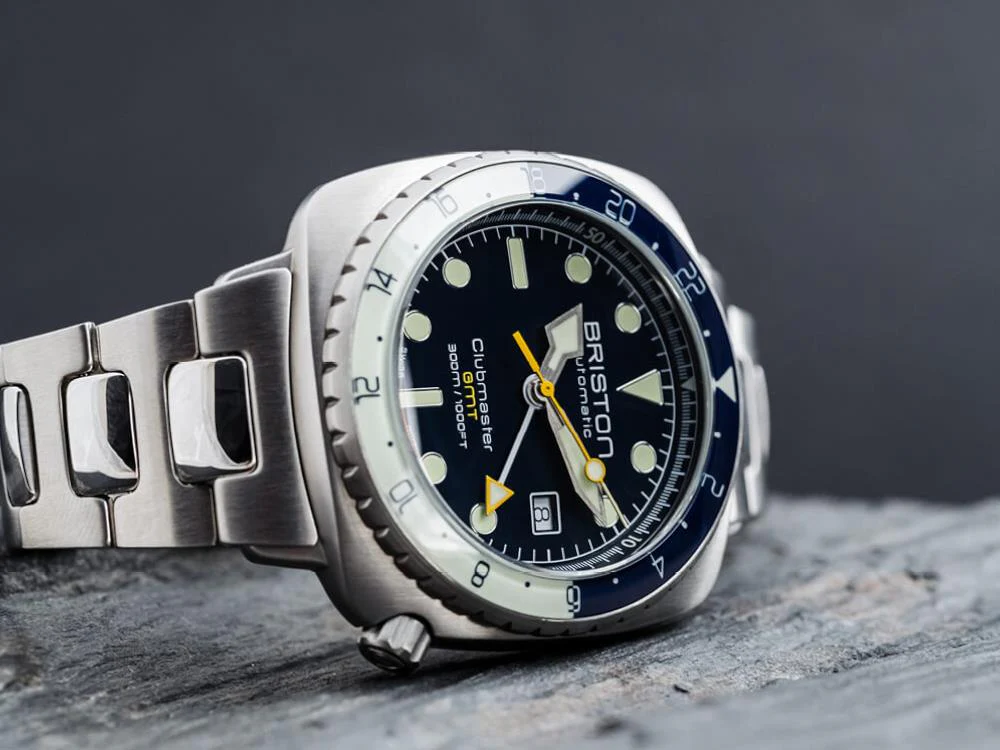 Briston Clubmaster Diver Pro GMT Automatic Watch, Steel, LE 24844.S.GP.15.SB - Image 4
