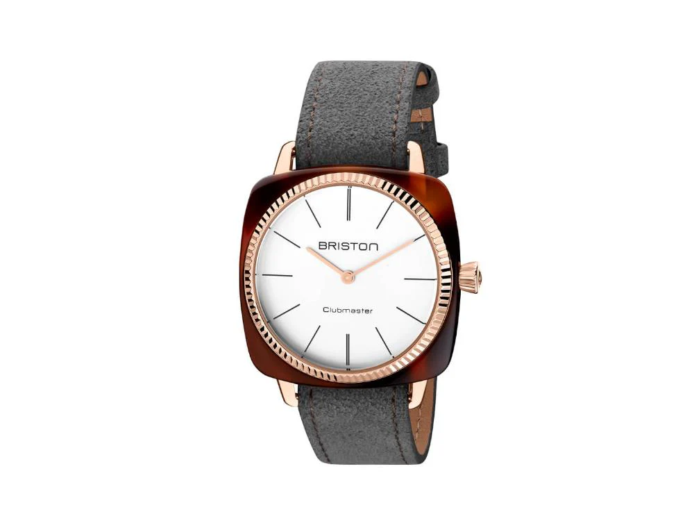 Briston Clubmaster Elegant Quartz Watch, White, 37 mm, 22937.PRA.T.2.LNT - Image 2