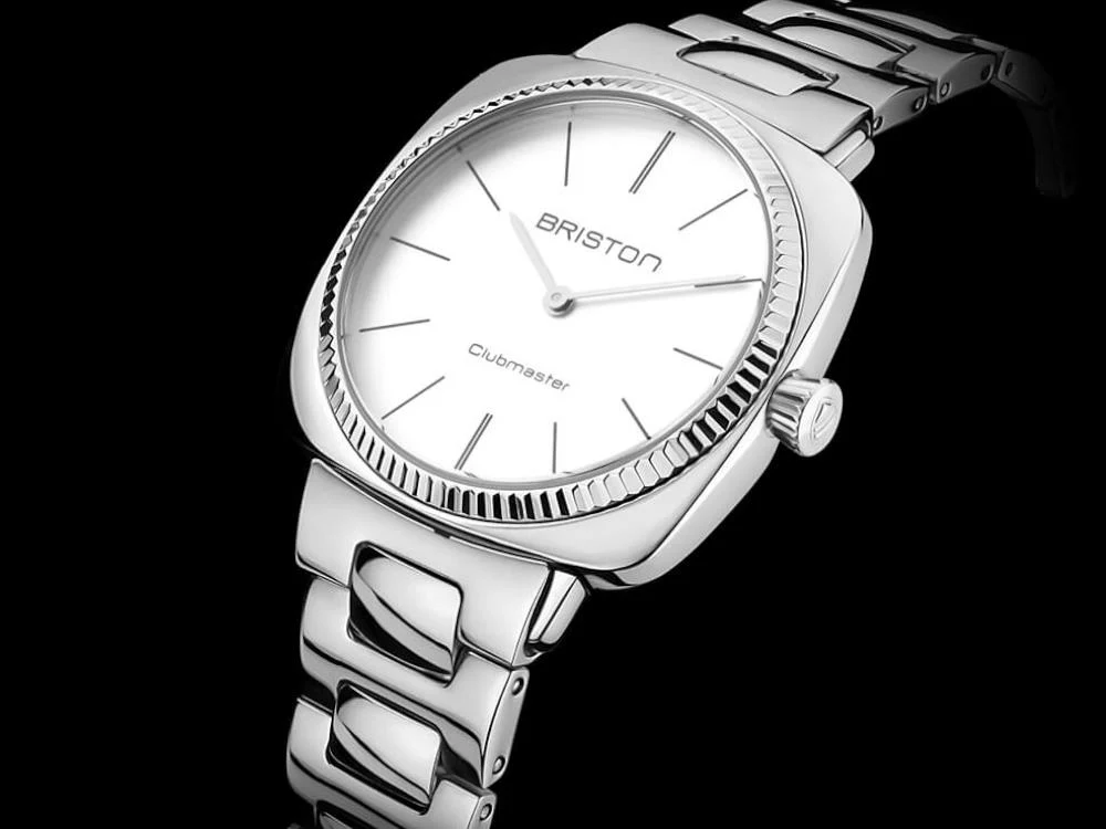 Briston Clubmaster Elegant Quartz Watch, White, 37 mm, 22937.S.E.2.SB - Image 2